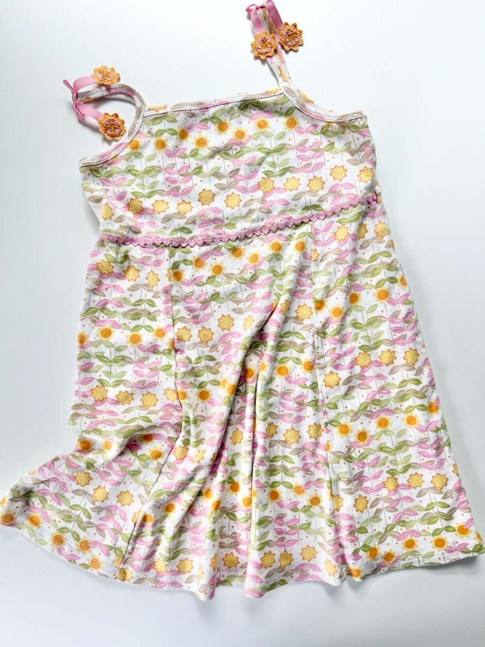 Vintage/Y2K Gymboree Sunflower Fields spaghetti strap dress size 8